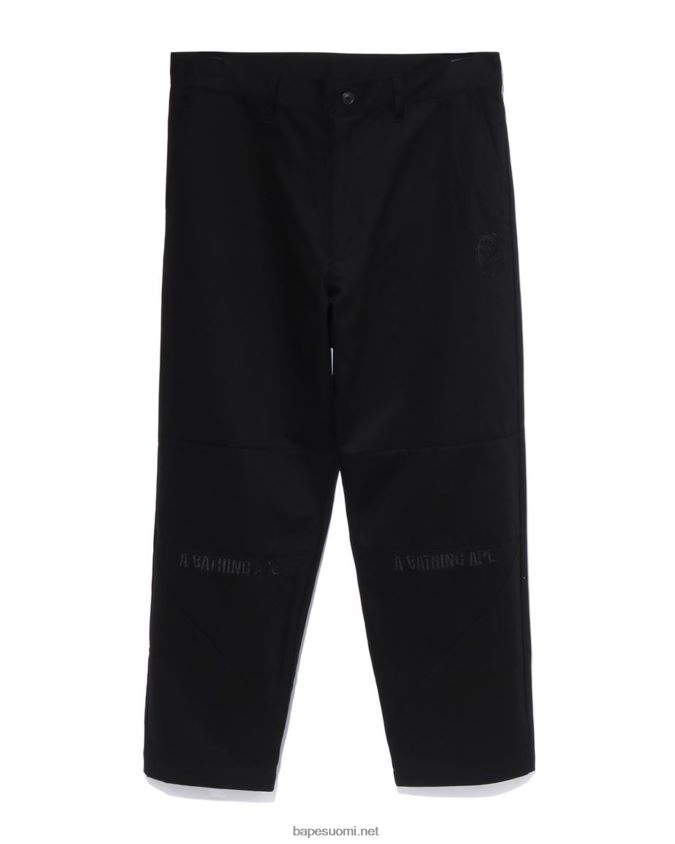musta miehet A Bathing Ape löysät chinohousut 8HT2D8291