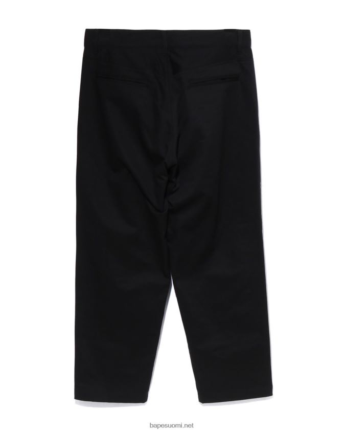 musta miehet A Bathing Ape löysät chinohousut 8HT2D8291