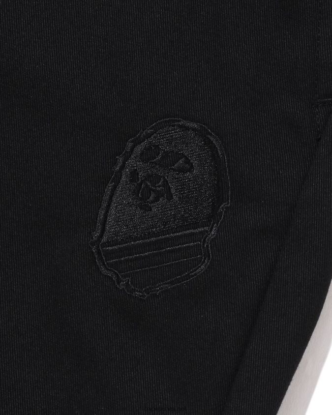 musta miehet A Bathing Ape löysät chinohousut 8HT2D8291