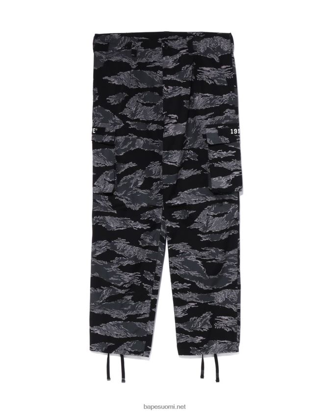 musta miehet A Bathing Ape tiger camo rennon istuvuuden sotilashousut 8HT2D8335