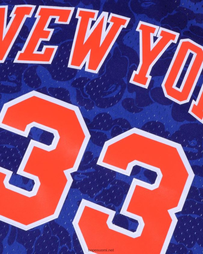 sininen miehet A Bathing Ape x m&n new york knicks toppi 8HT2D8374
