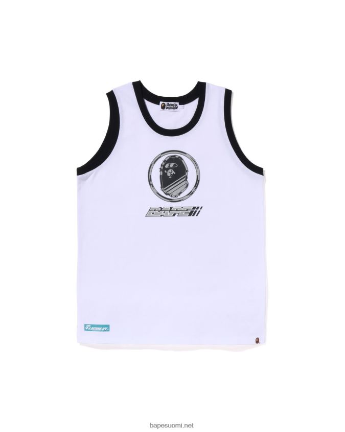 valkoinen miehet A Bathing Ape graafinen toppi 8HT2D810