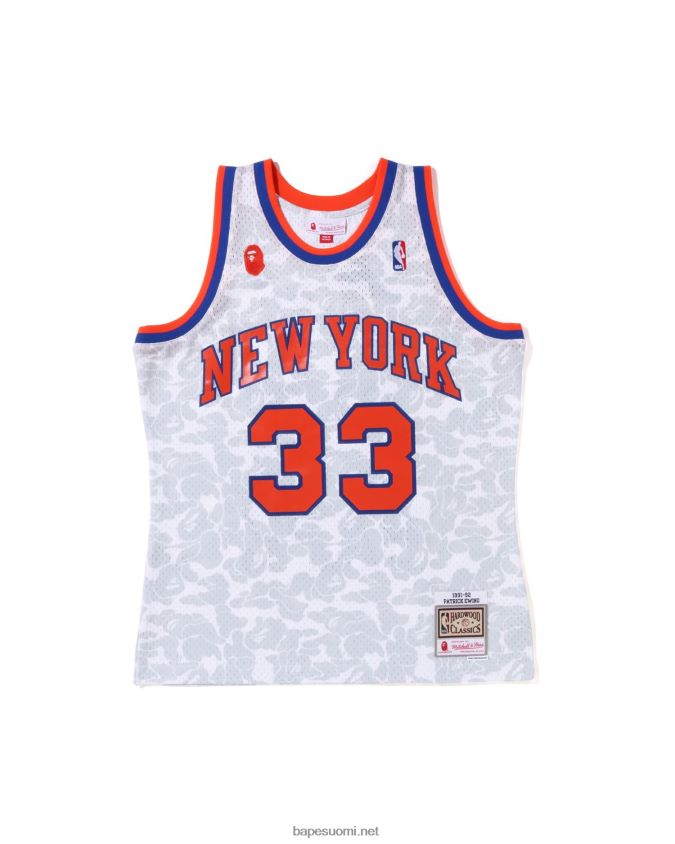 valkoinen miehet A Bathing Ape x m&n new york knicks toppi 8HT2D8375