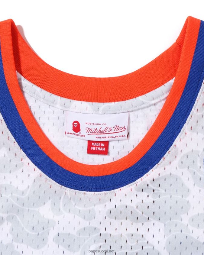 valkoinen miehet A Bathing Ape x m&n new york knicks toppi 8HT2D8375
