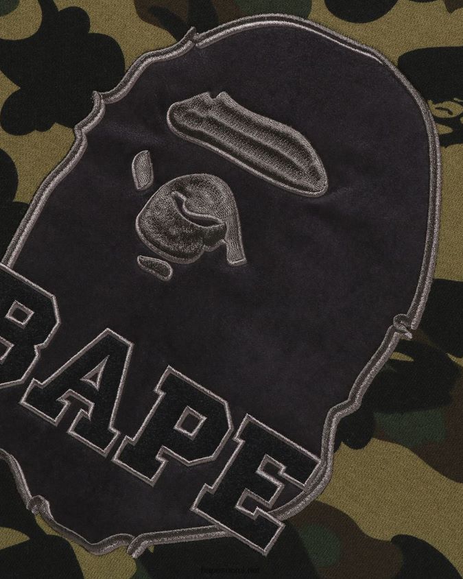 armeijan vihreä miehet A Bathing Ape 1. camo crewneck 8HT2D8366