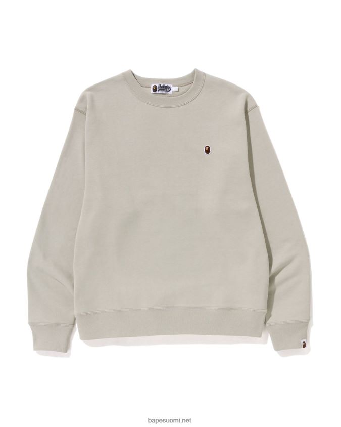 beige miehet A Bathing Ape pään yhden pisteen rento istuvuus crewneck 8HT2D8304