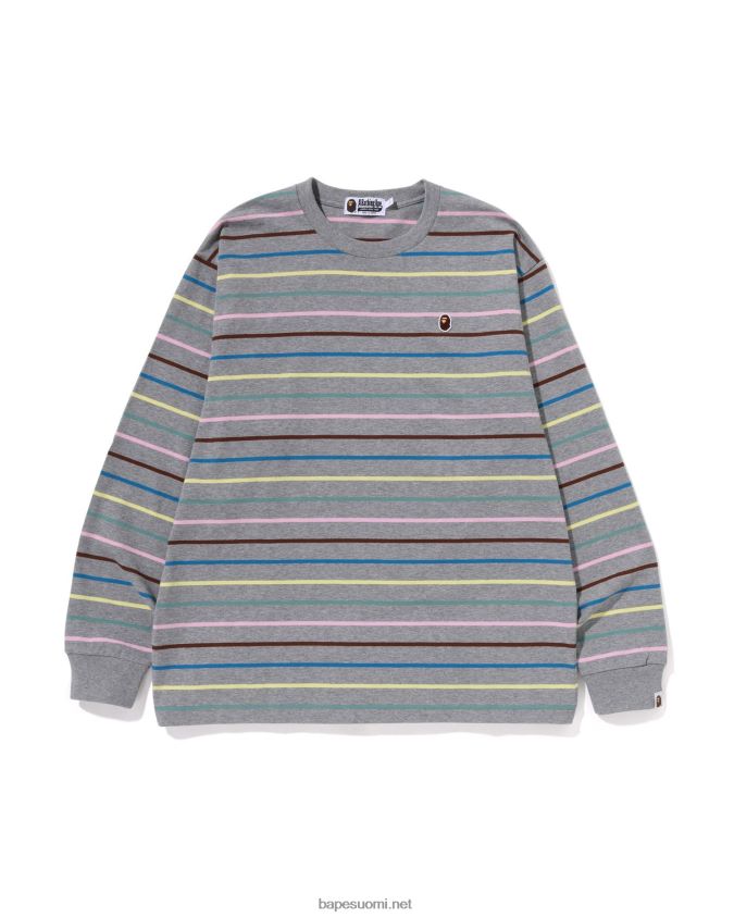harmaa miehet A Bathing Ape Rento malli t-paita 8HT2D8289