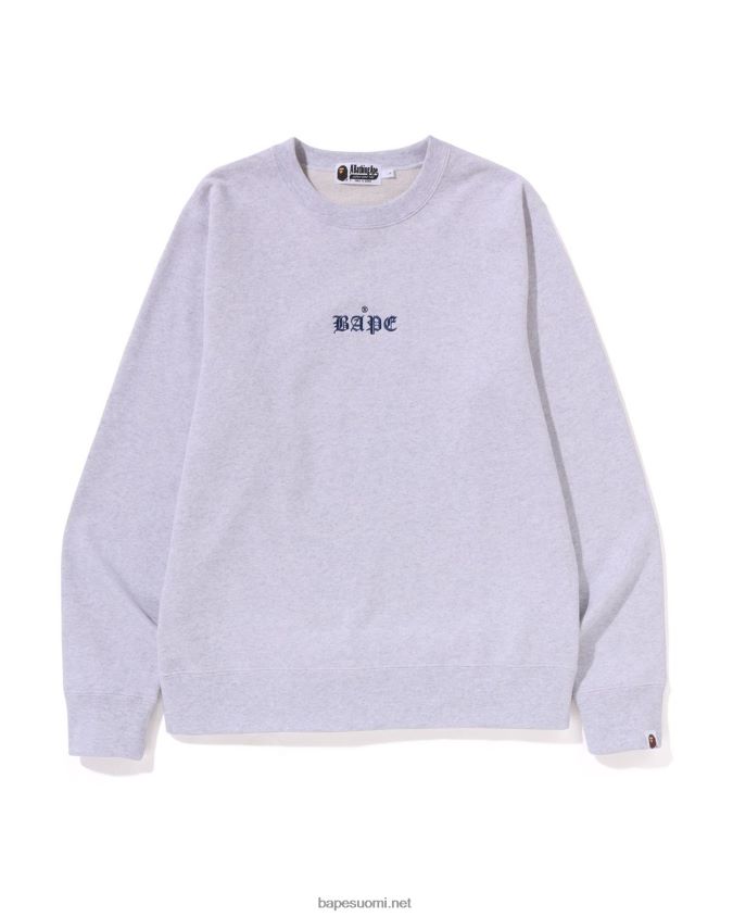 harmaa miehet A Bathing Ape japanilainen kulttuuri sumo crewneck 8HT2D8185