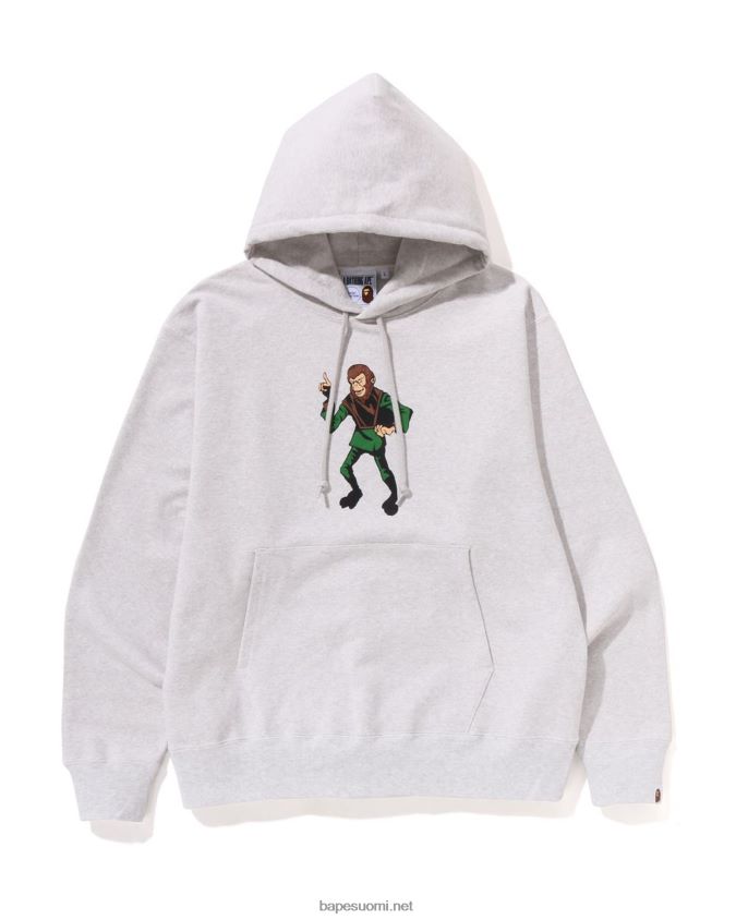 harmaa miehet A Bathing Ape rennosti istuva neulehuppari 8HT2D8285