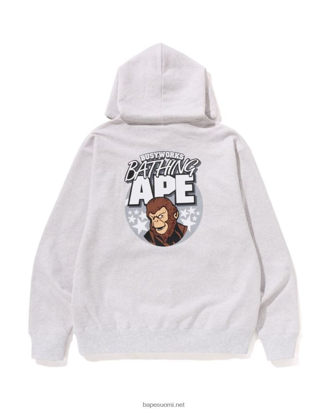 harmaa miehet A Bathing Ape rennosti istuva neulehuppari 8HT2D8285