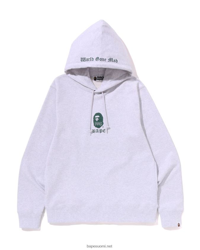 harmaa miehet A Bathing Ape villapaita huppari 8HT2D8278