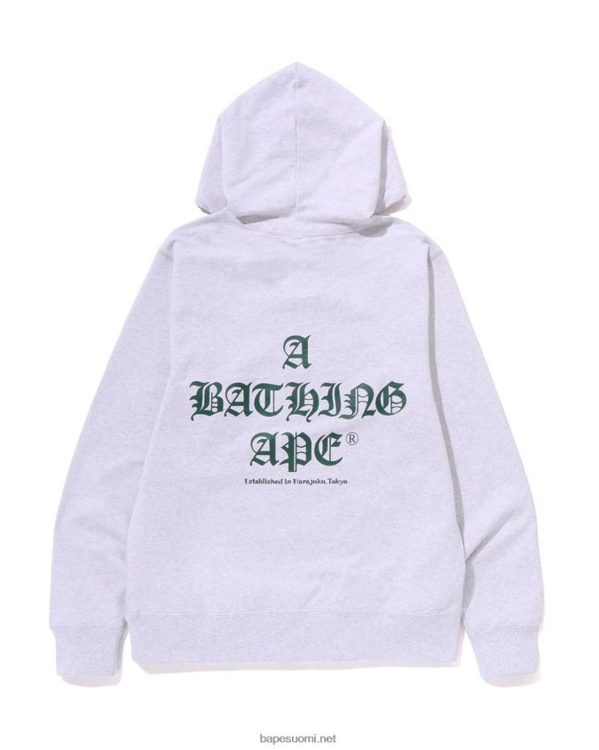 harmaa miehet A Bathing Ape villapaita huppari 8HT2D8278