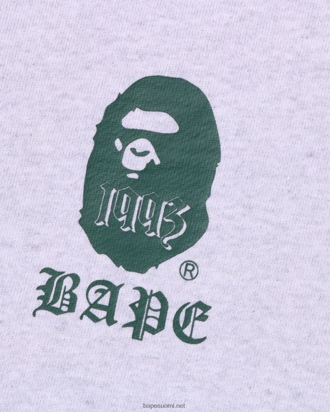 harmaa miehet A Bathing Ape villapaita huppari 8HT2D8278