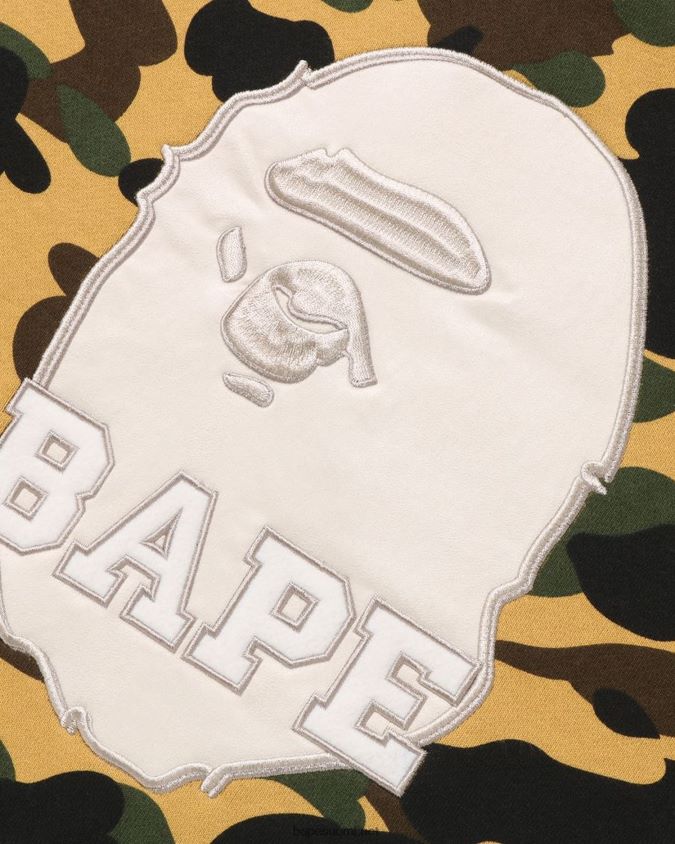keltainen miehet A Bathing Ape 1. camo crewneck 8HT2D8367