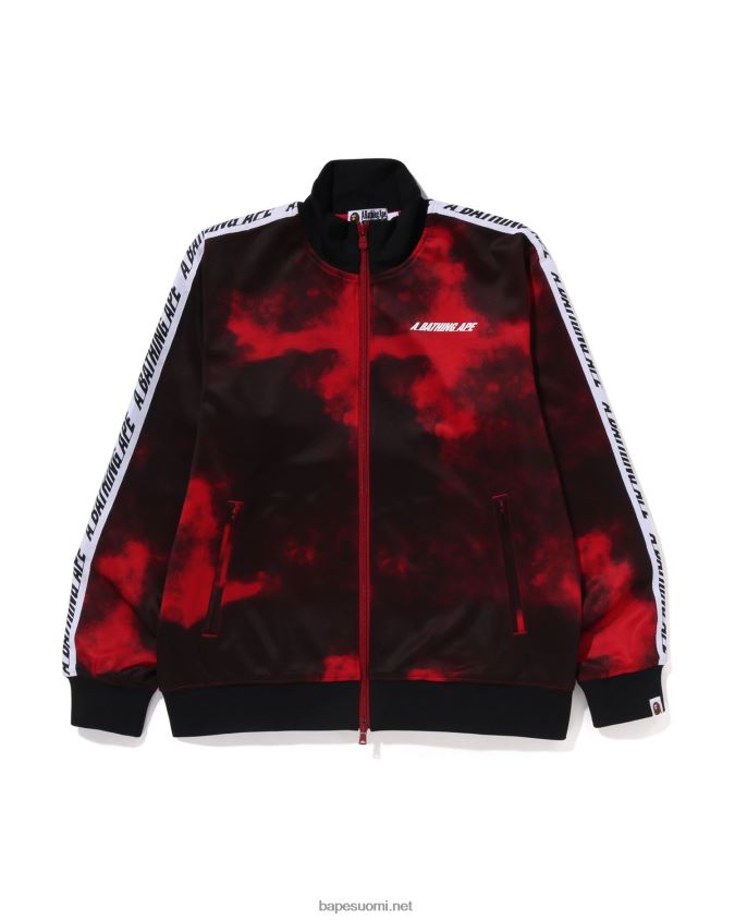 kirkkaan punainen miehet A Bathing Ape solmittava takki 8HT2D8249