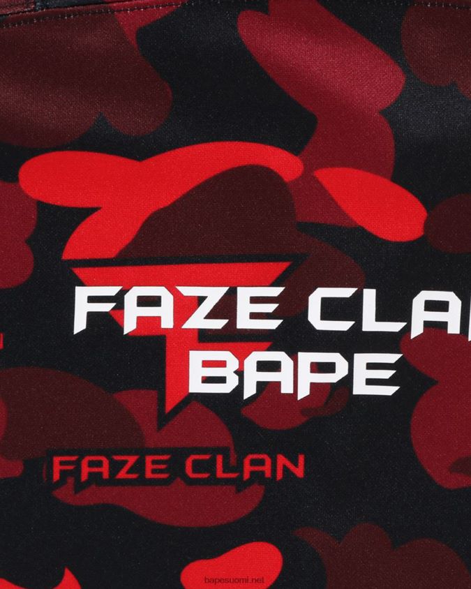 kirkkaan punainen miehetbape x faze klaanin jääkiekkopaita 8HT2D8262