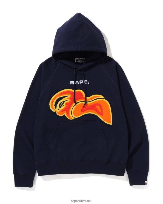 laivastonsininen miehet A Bathing Ape leikkaus abc camo -termografia rennossa mallissa villapaita 8HT2D8343