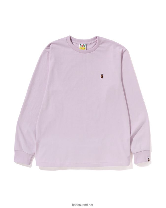 liila miehet A Bathing Ape pään yhden pisteen tee 8HT2D8340