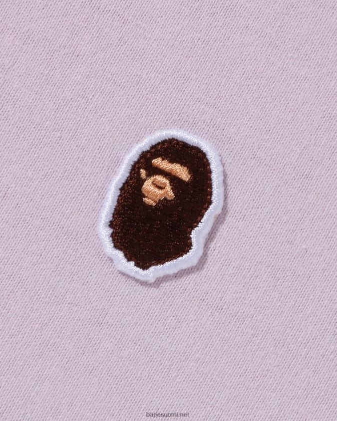 liila miehet A Bathing Ape pään yhden pisteen tee 8HT2D8340