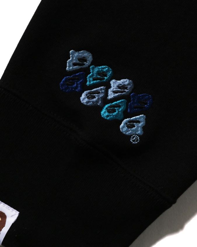 musta miehet A Bathing Ape abc camo patch rento istuvuus crewneck 8HT2D8199