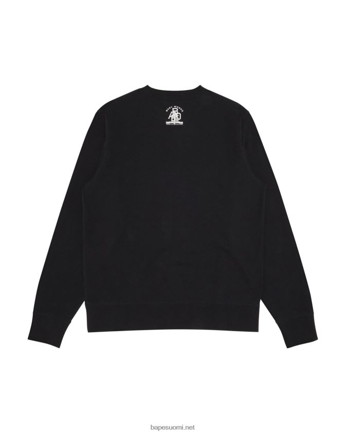 musta miehet A Bathing Ape arkiston crewneck 8HT2D8320