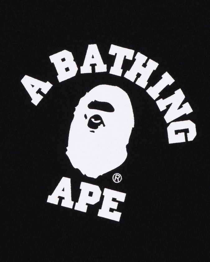 musta miehet A Bathing Ape college rennon istuvuuden koko vetoketjullinen huppari 8HT2D8232