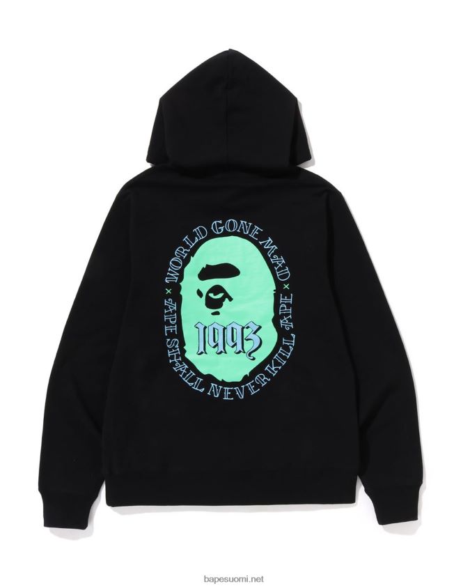 musta miehet A Bathing Ape huppari päähän 8HT2D8272