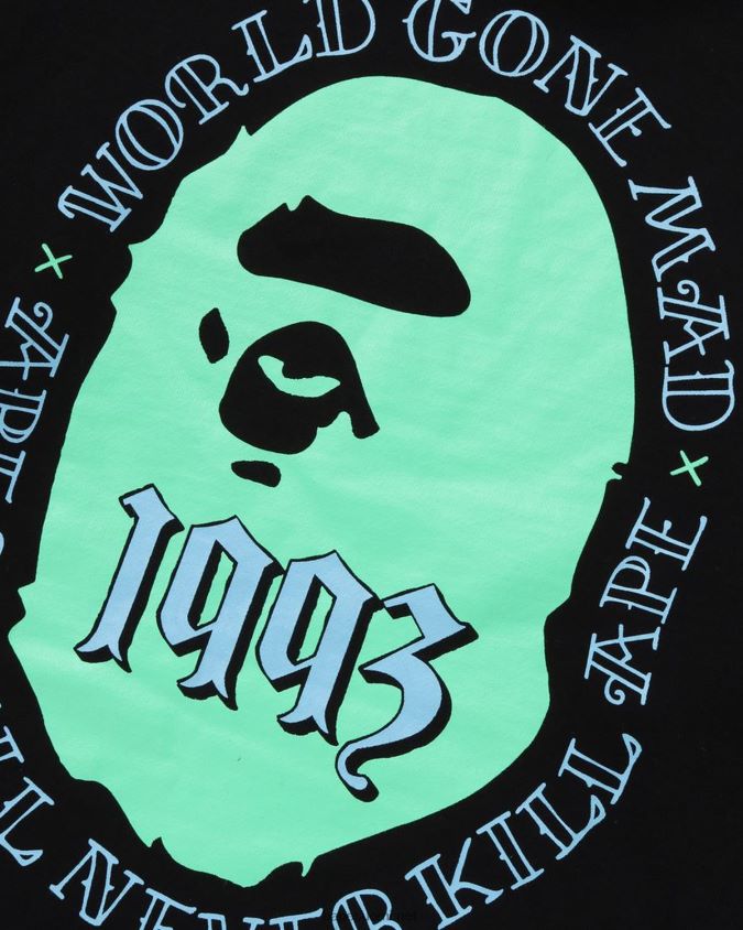 musta miehet A Bathing Ape huppari päähän 8HT2D8272