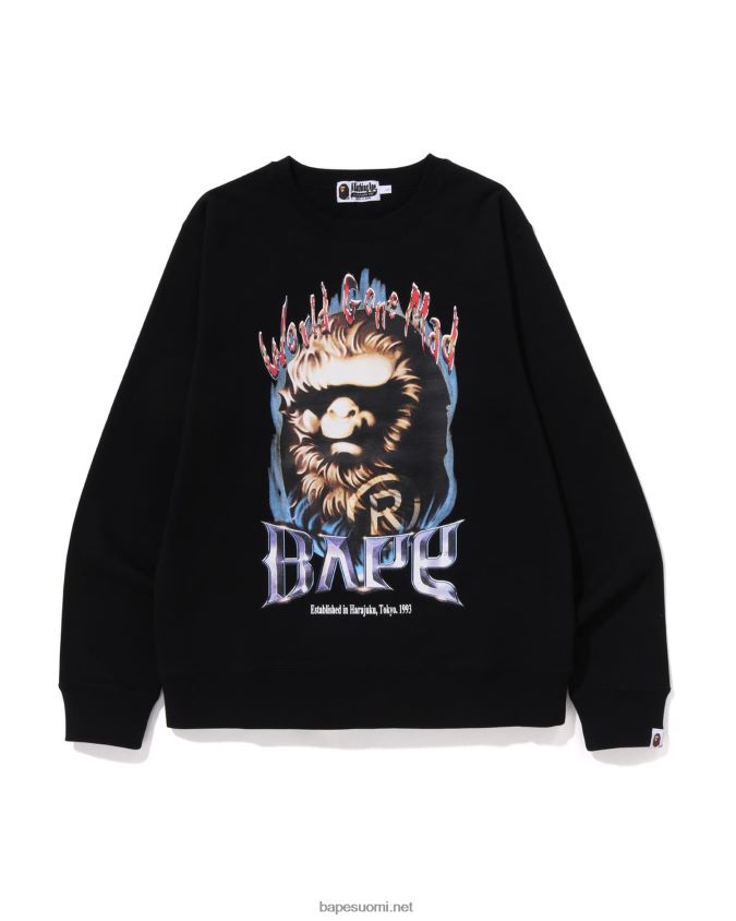 musta miehet A Bathing Ape pään pyöreä kaula 8HT2D8218
