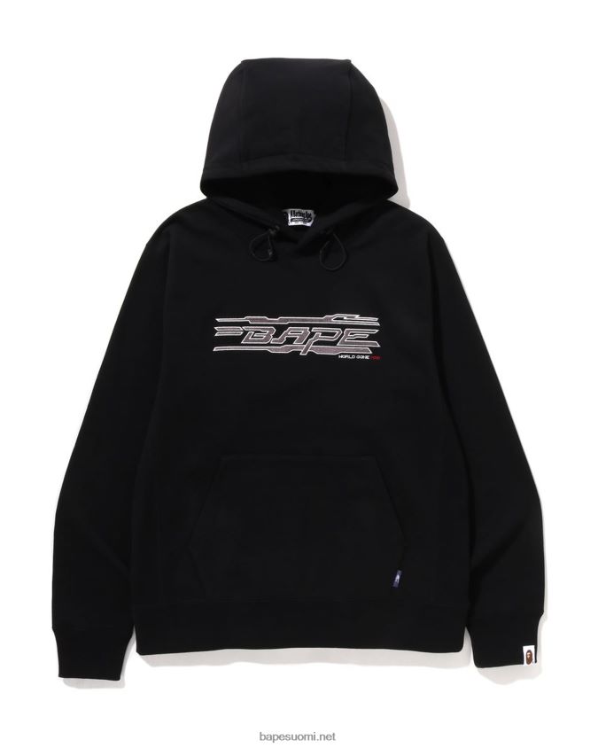 musta miehet A Bathing Ape tikkattava neulehuppari 8HT2D8315