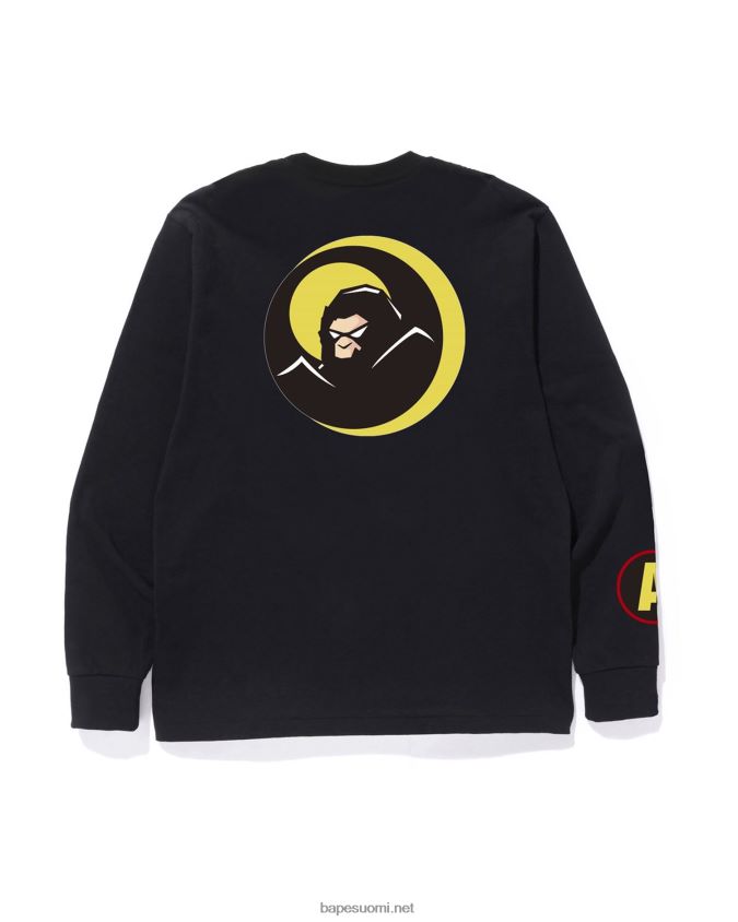 musta miehet A Bathing Ape varjo t-paita 8HT2D8107