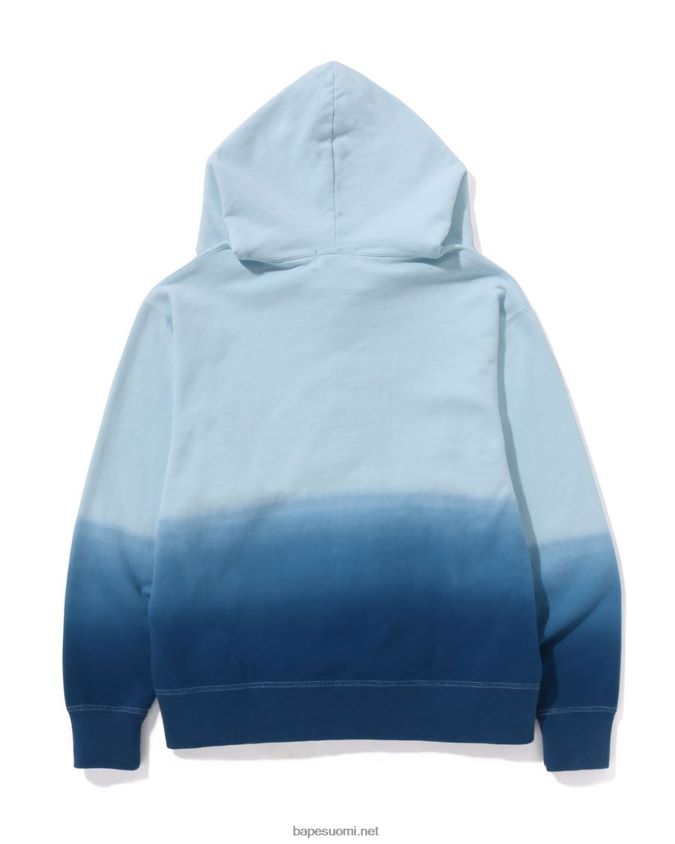 sininen miehet A Bathing Ape college gradation rento istuvuus koko vetoketjullinen huppari 8HT2D8183