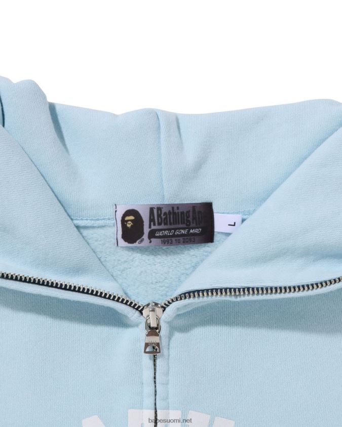sininen miehet A Bathing Ape college gradation rento istuvuus koko vetoketjullinen huppari 8HT2D8183