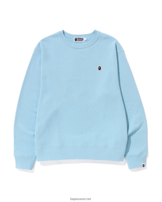 sininen miehet A Bathing Ape pään yhden pisteen rento istuvuus crewneck 8HT2D8306