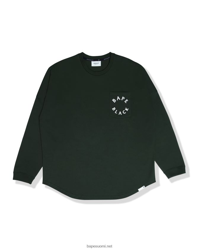 syvä viidakko miehet A Bathing Ape logopainatus pitkähihainen t-paita 8HT2D8351