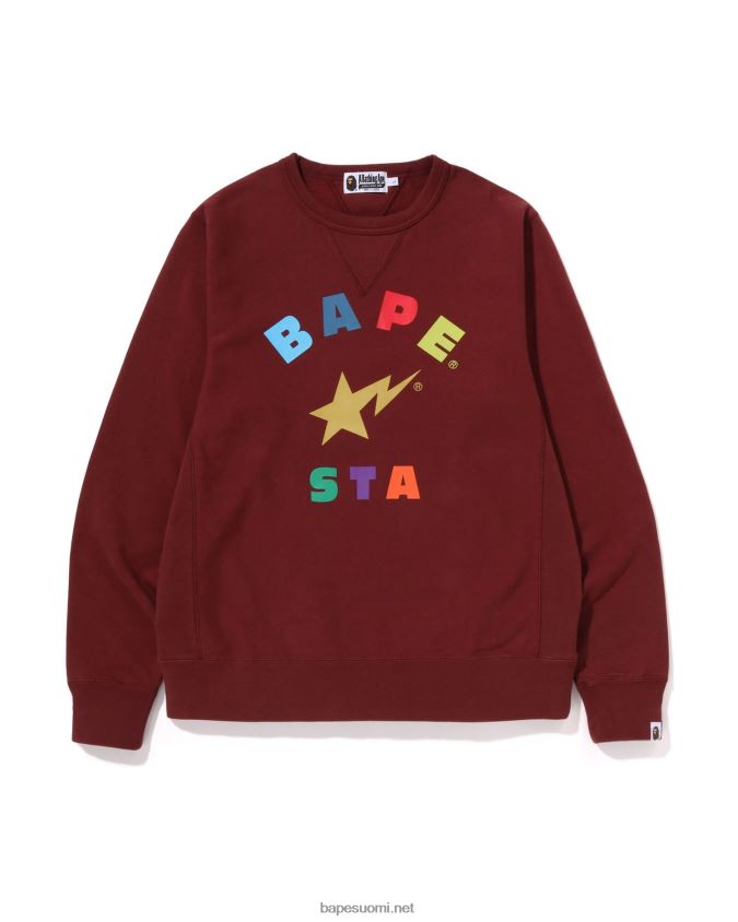 tiilenpunainen miehet A Bathing Ape pyöreä kaula 8HT2D8358