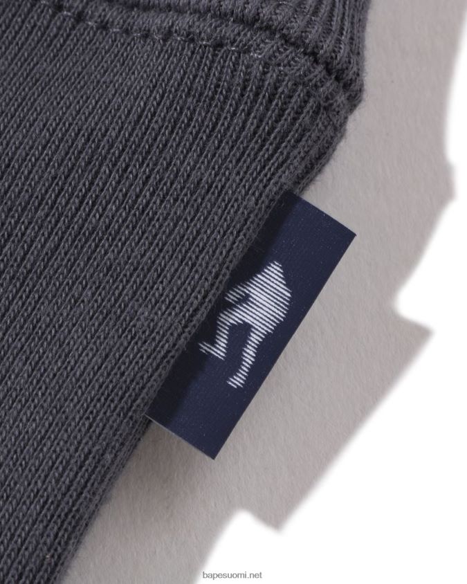 tummanharmaa miehet A Bathing Ape rento istuvuus pyöreä kaula 8HT2D8260