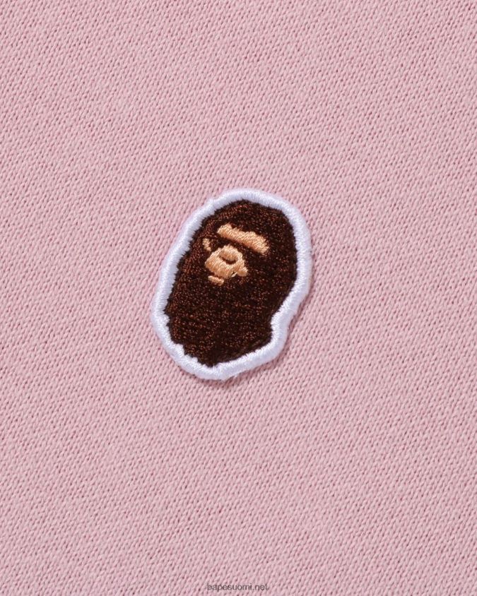 vaaleanpunainen miehet A Bathing Ape pään yhden pisteen rento istuvuus crewneck 8HT2D8309