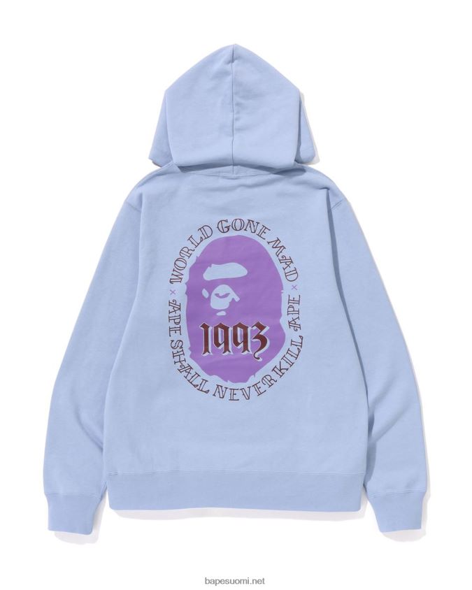 vaaleansininen miehet A Bathing Ape huppari päähän 8HT2D8273