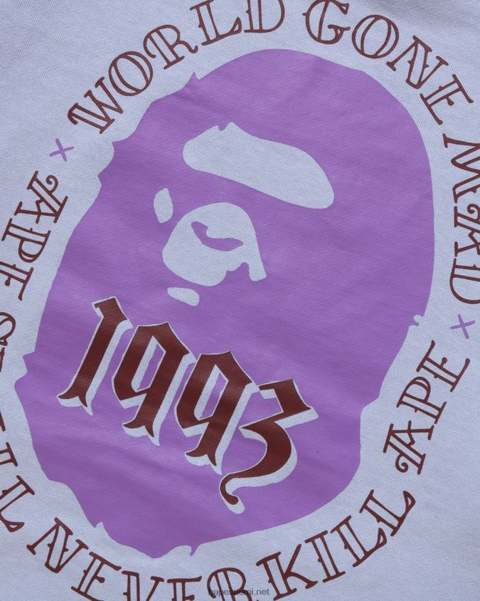 vaaleansininen miehet A Bathing Ape huppari päähän 8HT2D8273
