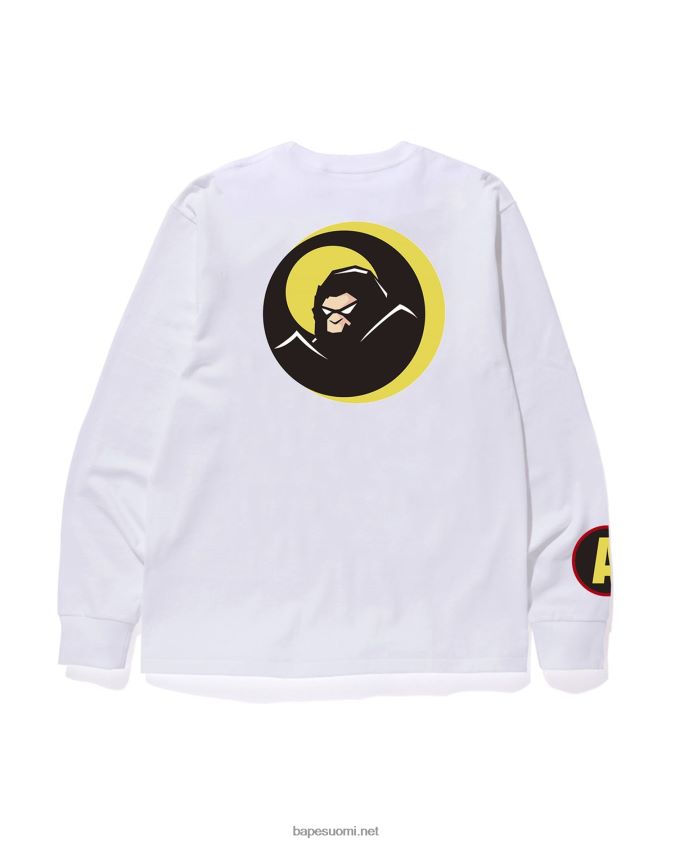 valkoinen miehet A Bathing Ape varjo t-paita 8HT2D8110