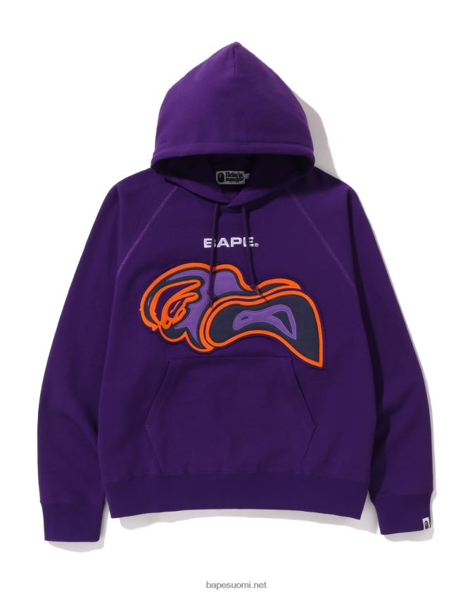 violetti miehet A Bathing Ape leikkaus abc camo -termografia rennossa mallissa villapaita 8HT2D8344