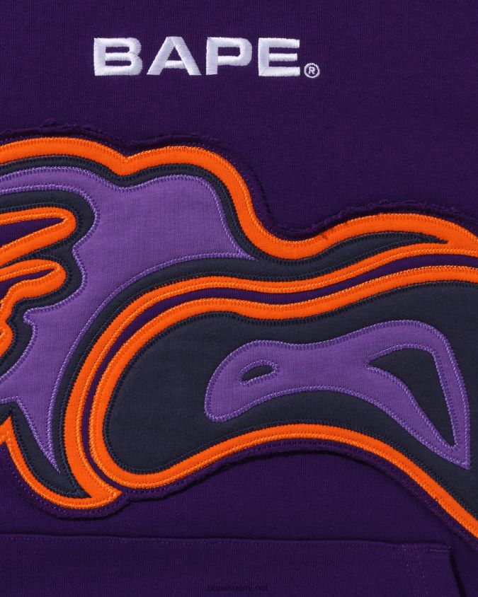 violetti miehet A Bathing Ape leikkaus abc camo -termografia rennossa mallissa villapaita 8HT2D8344