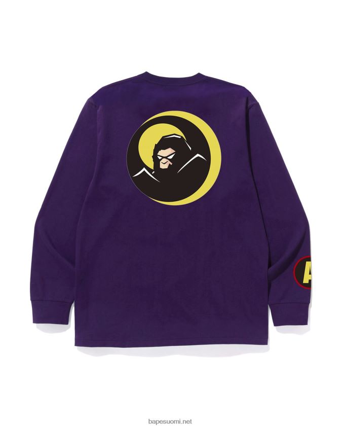violetti miehet A Bathing Ape varjo t-paita 8HT2D8109