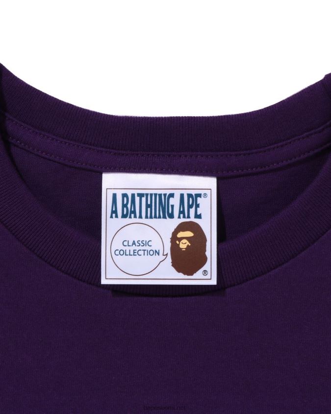 violetti miehet A Bathing Ape varjo t-paita 8HT2D8109