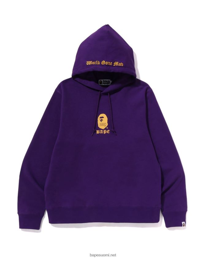 violetti miehet A Bathing Ape villapaita huppari 8HT2D8279