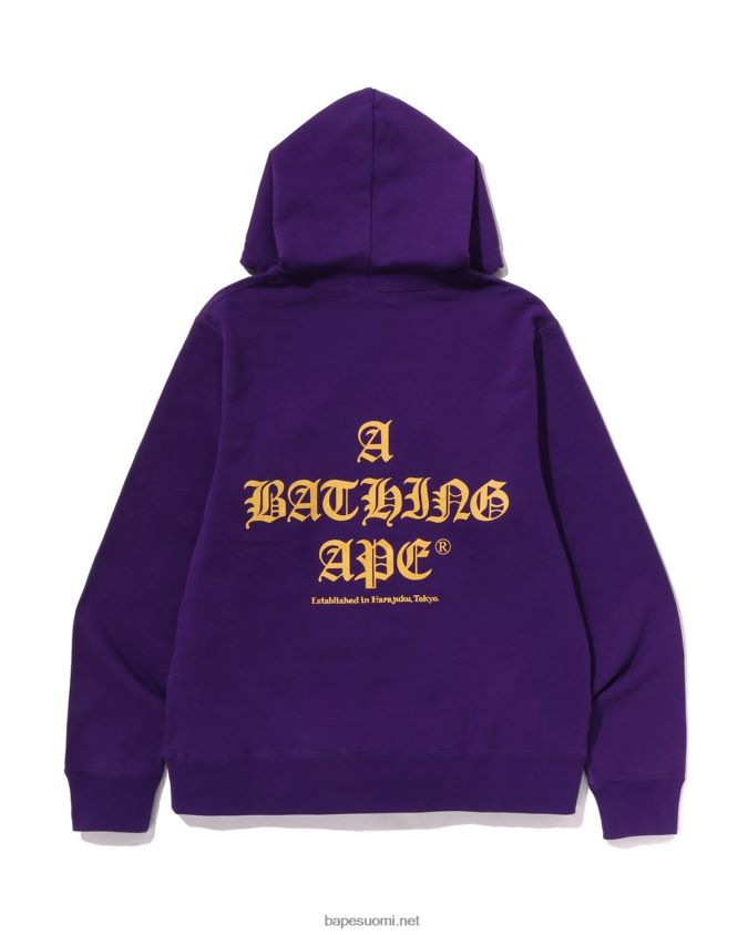 violetti miehet A Bathing Ape villapaita huppari 8HT2D8279