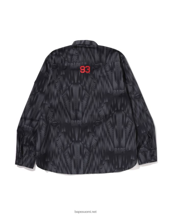 musta miehet A Bathing Ape speed Racer rento paita 8HT2D8313