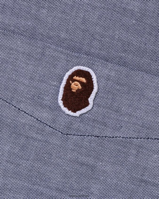 sininen miehet A Bathing Ape oxford rennon istuvuuden paita 8HT2D8330