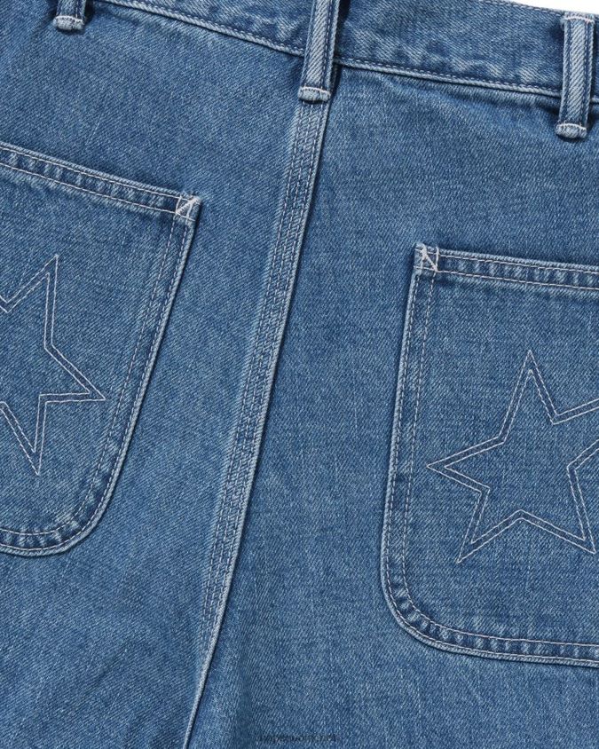 denim miehet A Bathing Ape farkkumaalari shortsit 8HT2D8100